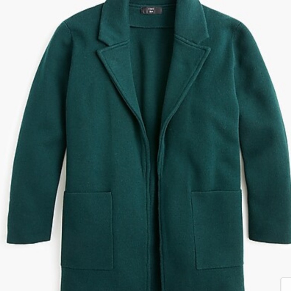 J Crew Sophie Open-front sweater-blazer